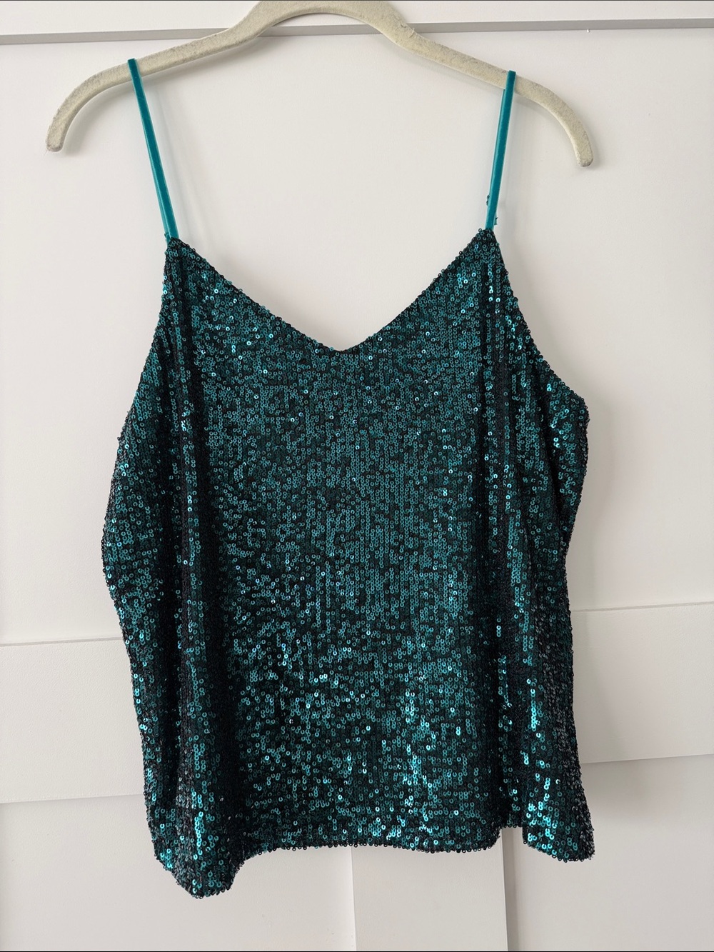 Steve Madden full sequin tank with adjustable straps